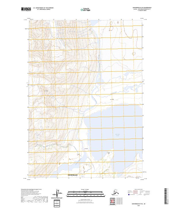 Anchorage B-5 SE, AK — USGS 7.5-minute topo (2023)