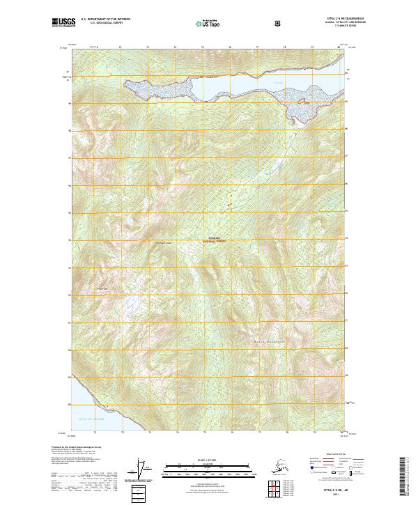 Sitka C-5 NE, AK — USGS 7.5-minute topo (2021)