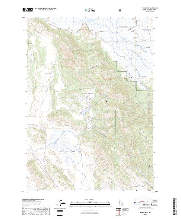 Wayan West, ID — USGS 7.5-minute topo (2023)