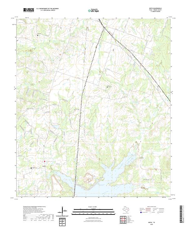 Keith, TX — USGS 7.5-minute topo (2022)