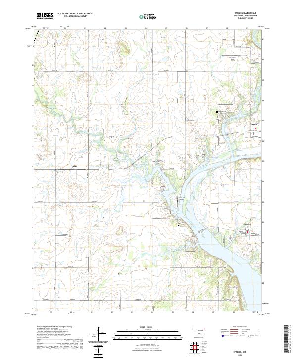Strang, OK — USGS 7.5-minute topo (2022)