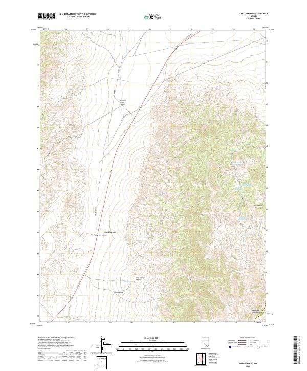 Cold Springs, NV — USGS 7.5-minute topo (2021)
