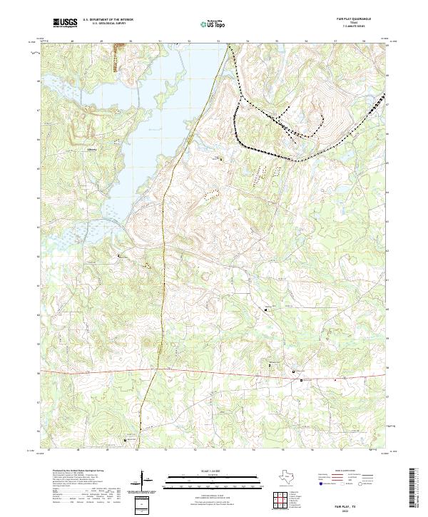 Fair Play, TX — USGS 7.5-minute topo (2022)