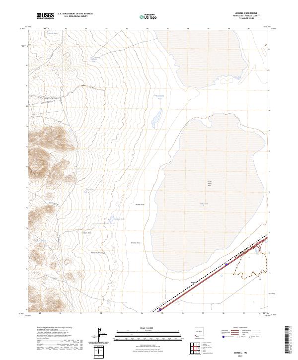 Mondel, NM — USGS 7.5-minute topo (2023)
