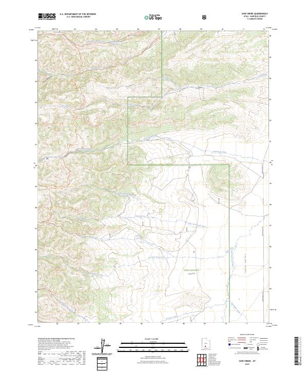 Cow Creek, UT — USGS 7.5-minute topo (2023)