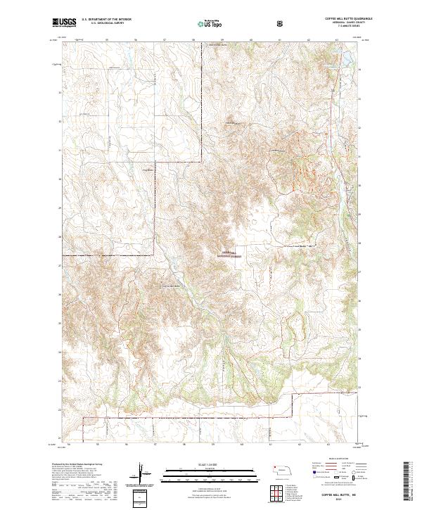 Coffee Mill Butte, NE — USGS 7.5-minute topo (2021)