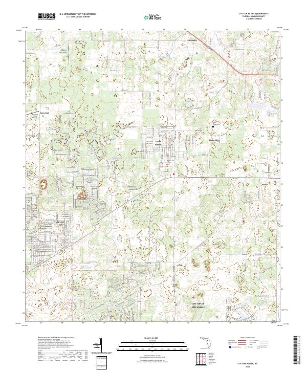 Cotton Plant, FL — USGS 7.5-minute topo (2024)