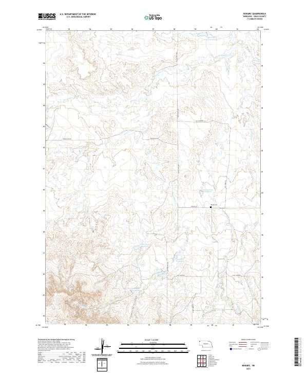 Bodarc, NE — USGS 7.5-minute topo (2021)