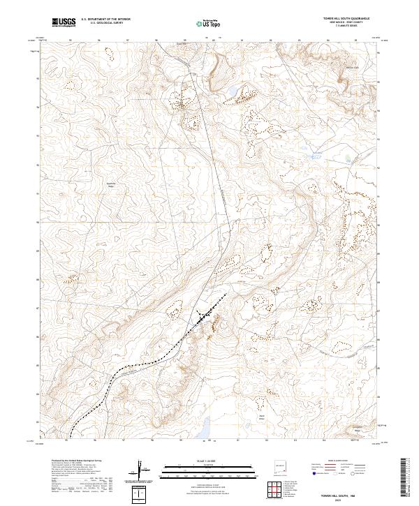 Tower Hill South, NM — USGS 7.5-minute topo (2023)