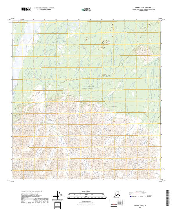 Nabesna B-2 SE, AK — USGS 7.5-minute topo (2023)