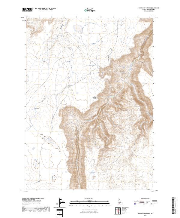 Indian Hot Springs, ID — USGS 7.5-minute topo (2023)