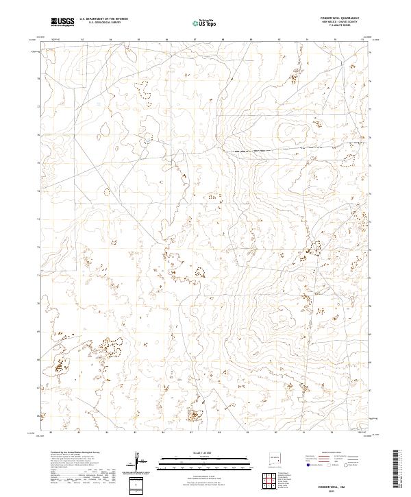 Connor Well, NM — USGS 7.5-minute topo (2023)