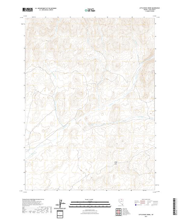 Little Rock Creek, NV — USGS 7.5-minute topo (2021)