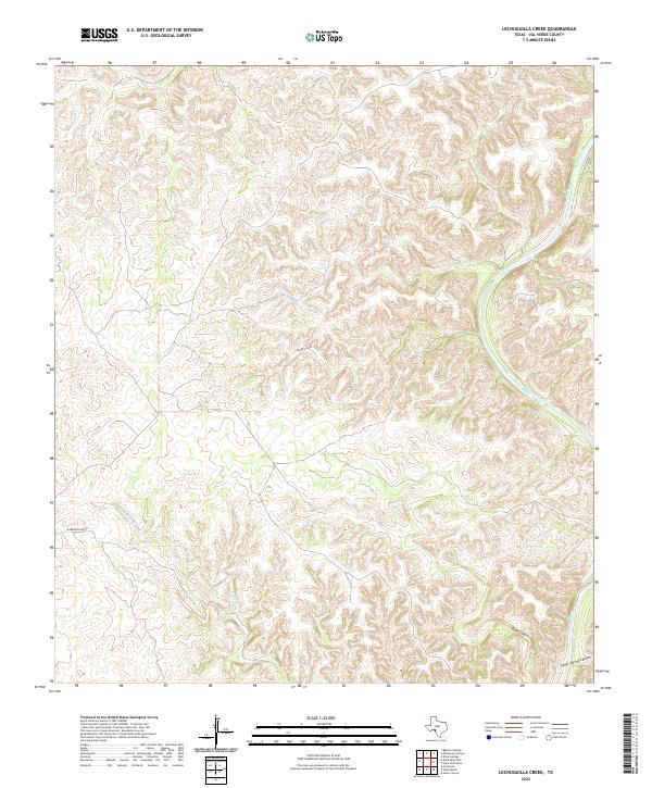 Lechuguilla Creek, TX — USGS 7.5-minute topo (2022)
