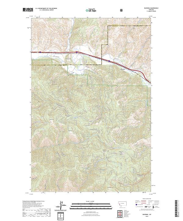 Ravenna, MT — USGS 7.5-minute topo (2024)