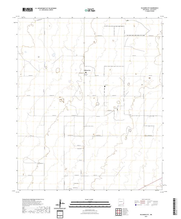 Hillburn City, NM — USGS 7.5-minute topo (2023)
