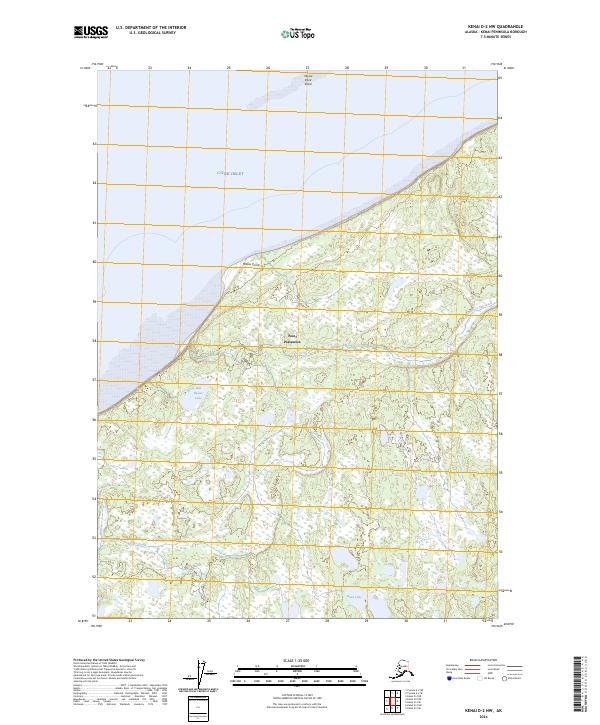 Kenai D-2 NW, AK — USGS 7.5-minute topo (2024)