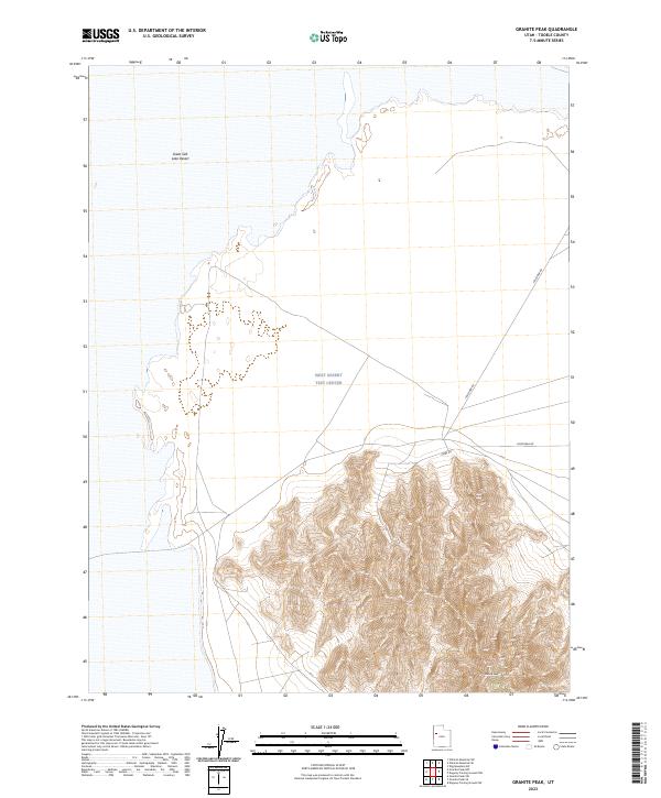 Granite Peak, UT — USGS 7.5-minute topo (2023)