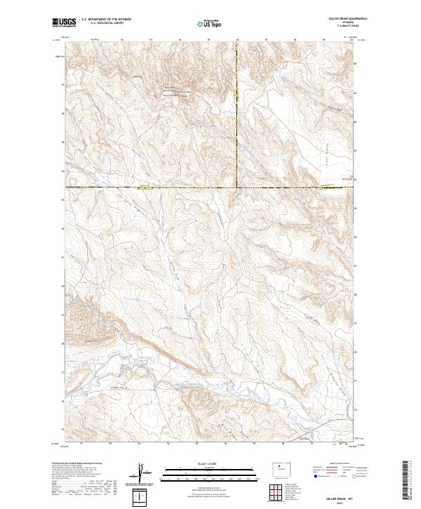 Gillies Draw, WY — USGS 7.5-minute topo (2023)