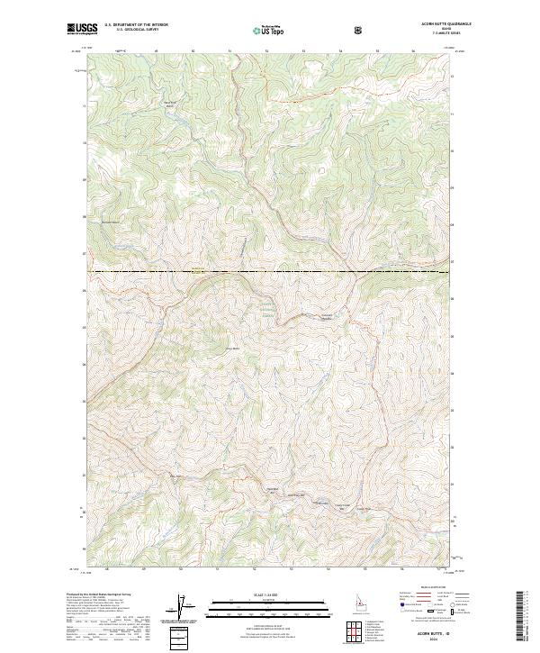 Acorn Butte, ID — USGS 7.5-minute topo (2024)