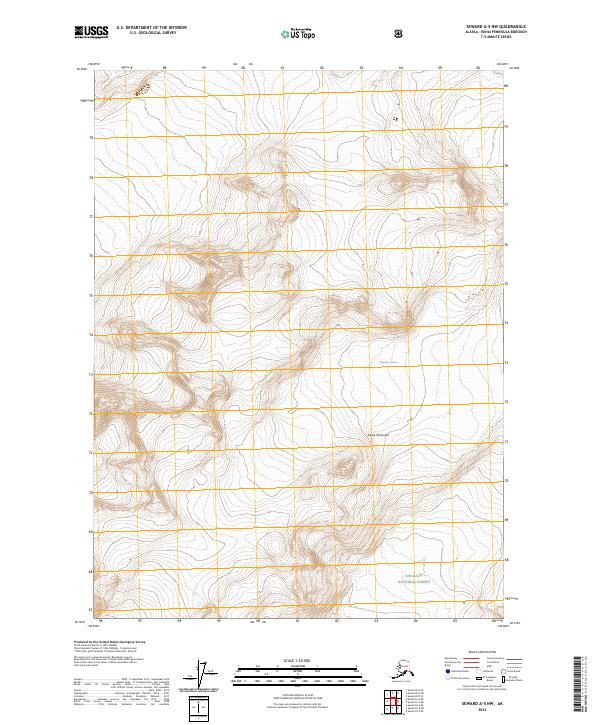 Seward A-5 NW, AK — USGS 7.5-minute topo (2023)
