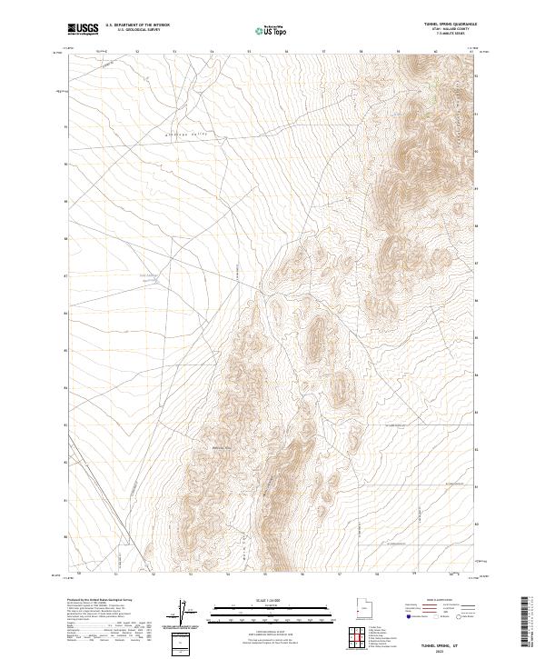 Tunnel Spring, UT — USGS 7.5-minute topo (2023)