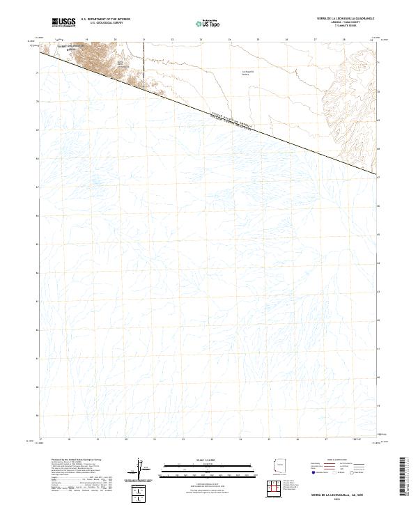 Sierra de la Lechuguilla, AZ,SON, US — USGS 7.5-minute topo (2021)