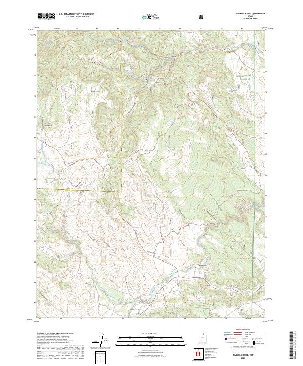 Fivemile Ridge, UT — USGS 7.5-minute topo (2023)