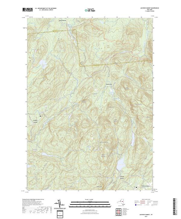 Jackson Summit, NY — USGS 7.5-minute topo (2023)