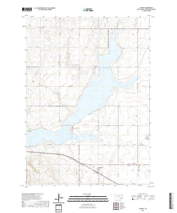 Ravinia, SD — USGS 7.5-minute topo (2021)