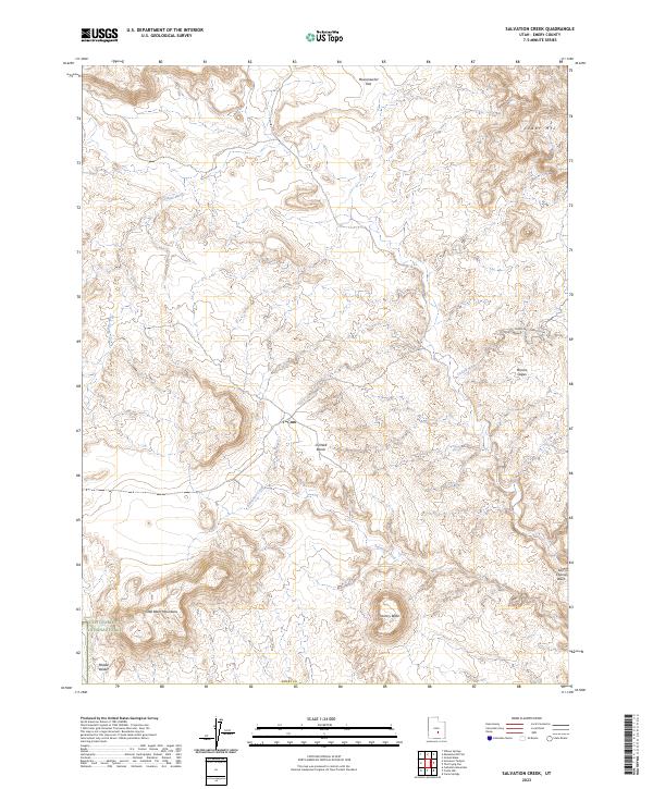 Salvation Creek, UT — USGS 7.5-minute topo (2023)