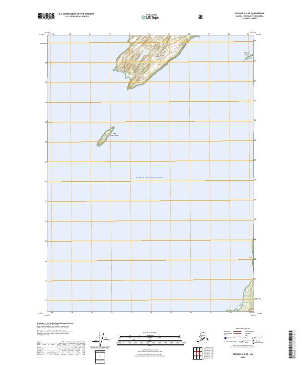 Seward A-2 NE, AK — USGS 7.5-minute topo (2023)