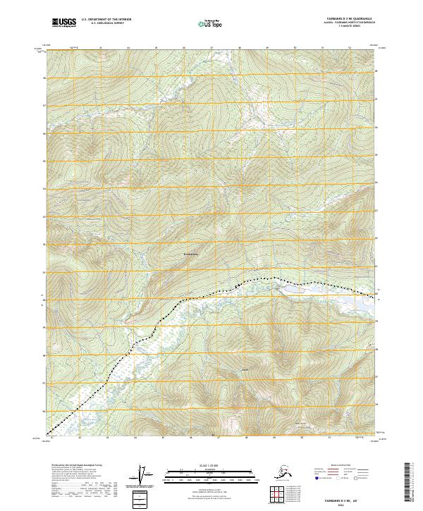 Fairbanks D-3 NE, AK — USGS 7.5-minute topo (2024)