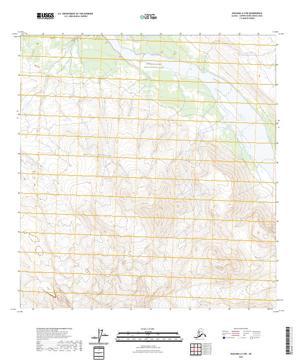 Gulkana A-2 NE, AK — USGS 7.5-minute topo (2023)