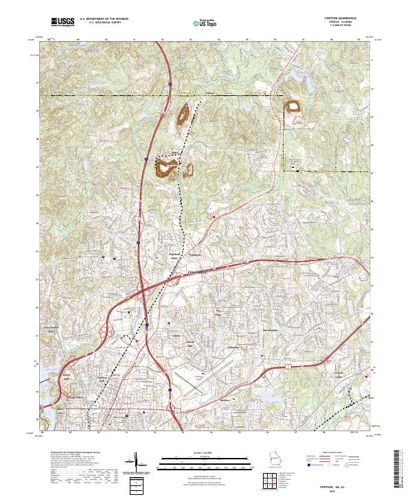 Fortson, GA-AL — USGS 7.5-minute topo (2024)