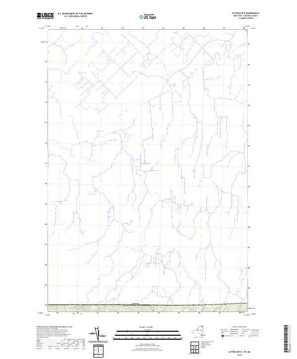 Altona OE N, NY-QC — USGS 7.5-minute topo (2023)
