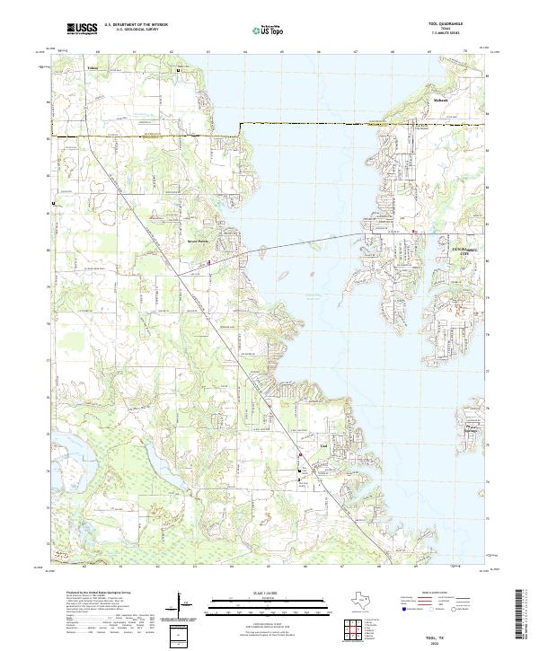 Tool, TX — USGS 7.5-minute topo (2022)