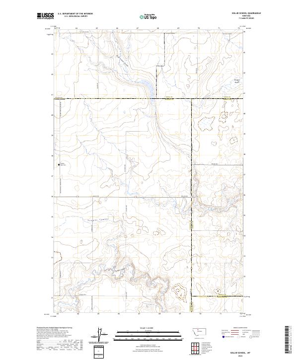 Sollid School, MT — USGS 7.5-minute topo (2024)