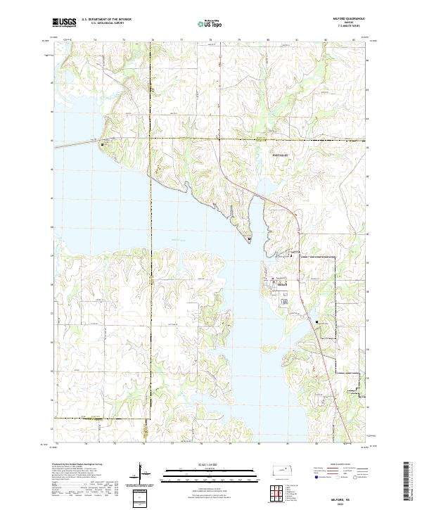 Milford, KS — USGS 7.5-minute topo (2022)