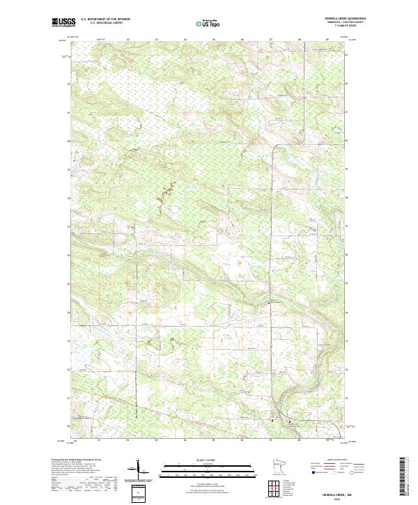 Heikkila Creek, MN — USGS 7.5-minute topo (2022)