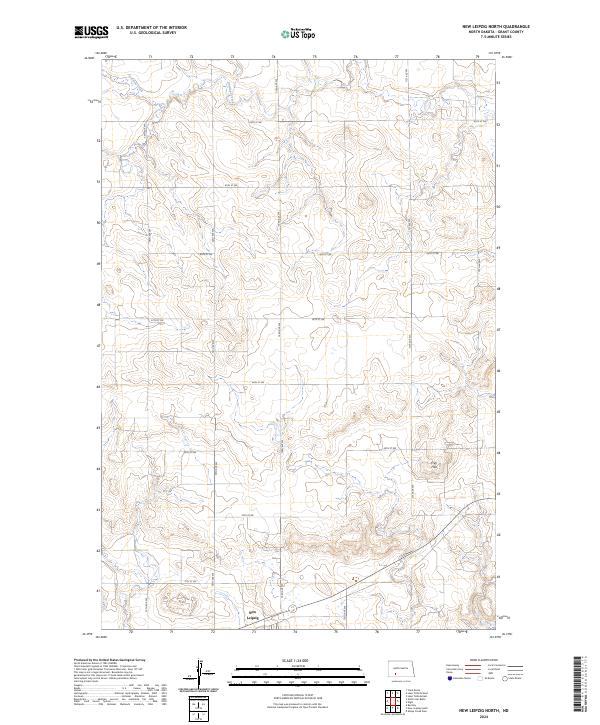 New Leipzig North, ND — USGS 7.5-minute topo (2024)