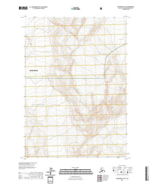 Anchorage A-5 SE, AK — USGS 7.5-minute topo (2023)