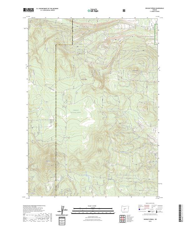 Wickiup Spring, OR — USGS 7.5-minute topo (2023)