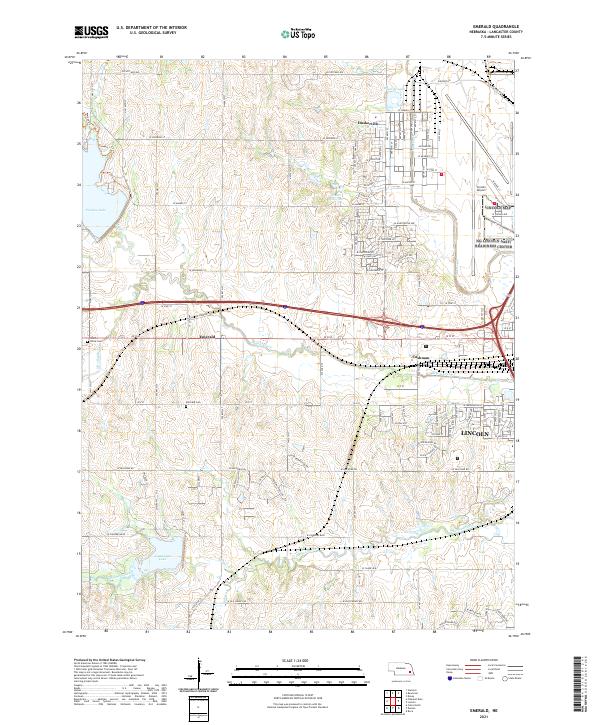 Emerald, NE — USGS 7.5-minute topo (2021)
