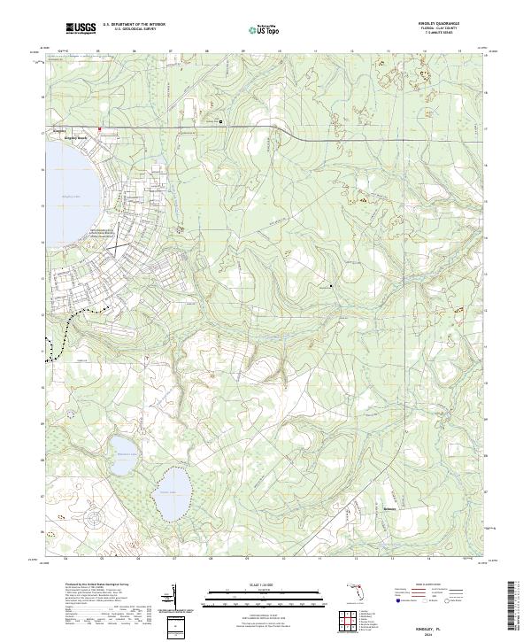 Kingsley, FL — USGS 7.5-minute topo (2024)