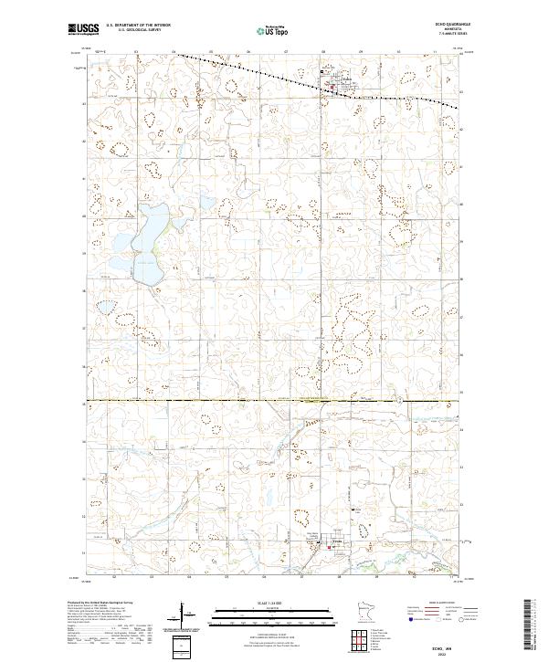 Echo, MN — USGS 7.5-minute topo (2022)