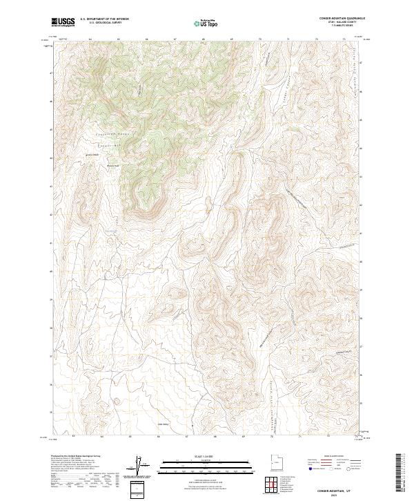 Conger Mountain, UT — USGS 7.5-minute topo (2023)