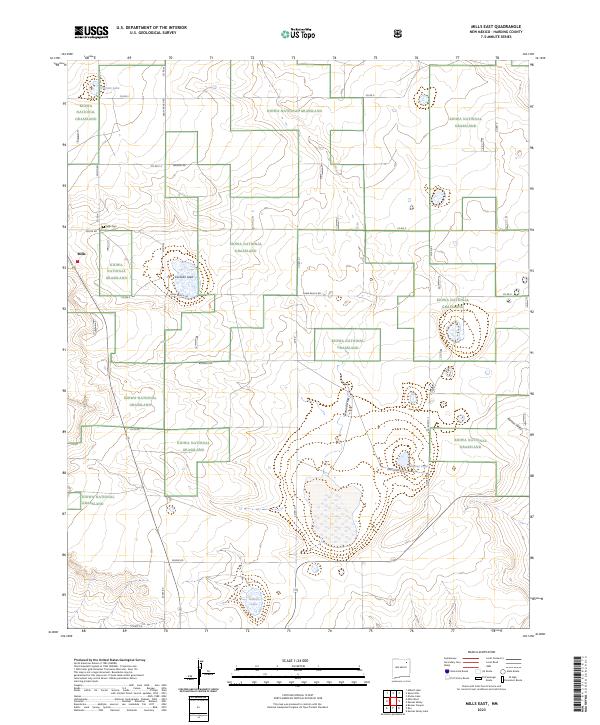Mills East, NM — USGS 7.5-minute topo (2023)