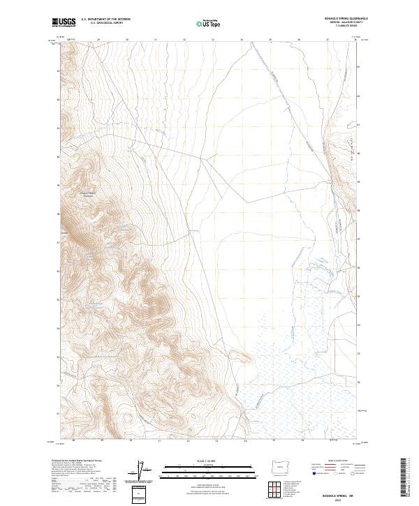 Boghole Spring, OR — USGS 7.5-minute topo (2023)