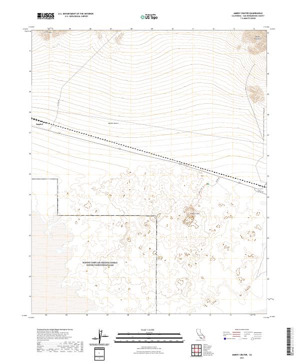 Amboy Crater, CA — USGS 7.5-minute topo (2021)